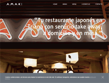 Tablet Screenshot of amakisushi.com